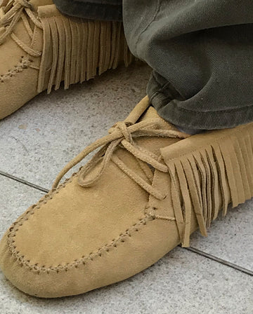 SUEDE TASSEL SHOES